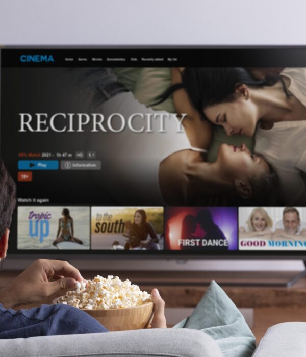 man-watching-streaming-service-his-tv man-watching-streaming-service-his-tv